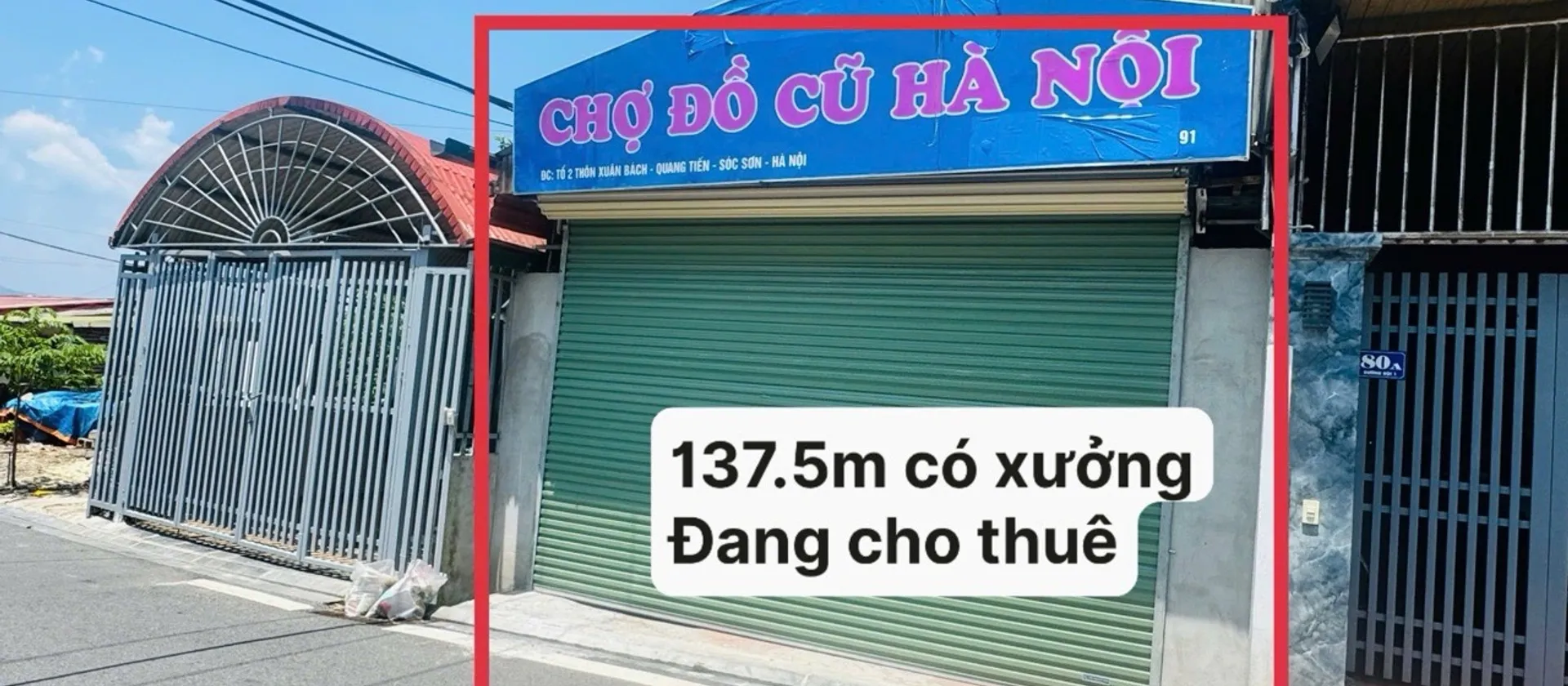 137.5m - quang tiến nội bài- dòn tiền ổn đinh- đường thông ô tô... Bán kho, nhà xưởng tại Nội Bài, Hà Nội 01