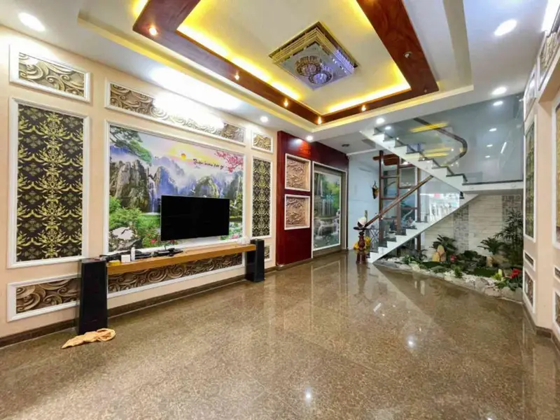 Bán nhà riêng 4 tầng 4 phòng ngủ tại Phan Huy Ích, hẻm ô tô, pháp lý rõ ràng... Bán nhà riêng tại An Hội Tây, Hồ Chí Minh 01