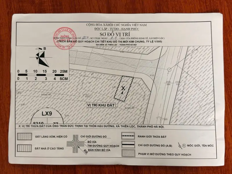 HẬU DƯỠNG – 83,6M² FULL THỔ CƯ, MT 6M, TƯƠNG LAI 2 MẶT ĐƯỜNG – GIÁ KHOẢNG 8 TỶ!... Bán đất tại Thiên Lộc, Hà Nội 01
