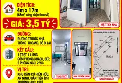 HÀNG NÓNG BÀ ĐIỂM – CHỦ GẤP GIẢM 100TR 🔥 NHÀ 4x17, công nhận 66,4m²,SHR, GIÁ MỚI 3,5 TỶ TL... Bán nhà riêng tại Bà Điểm, Hồ Chí Minh 15