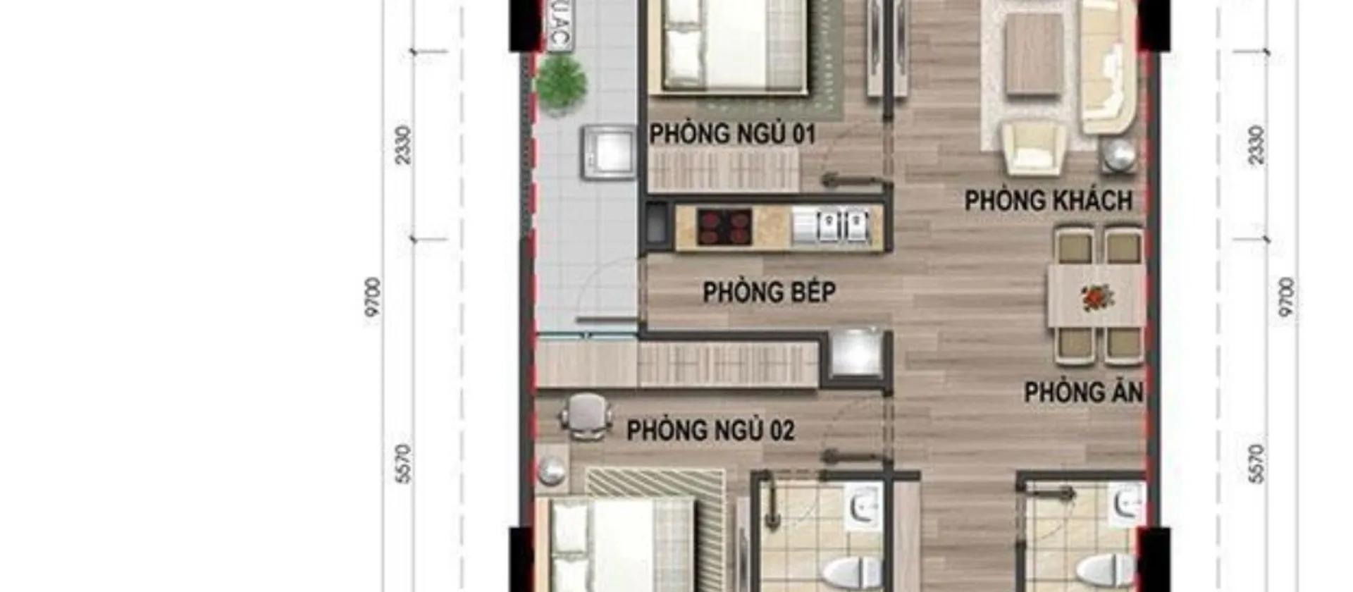 Căn hộ 2 phòng ngủ sang trọng tại Thái Hà - Nội thất đầy đủ, sẵn sàng vào ở... Bán căn hộ chung cư tại Đông Ngạc, Hà Nội 01