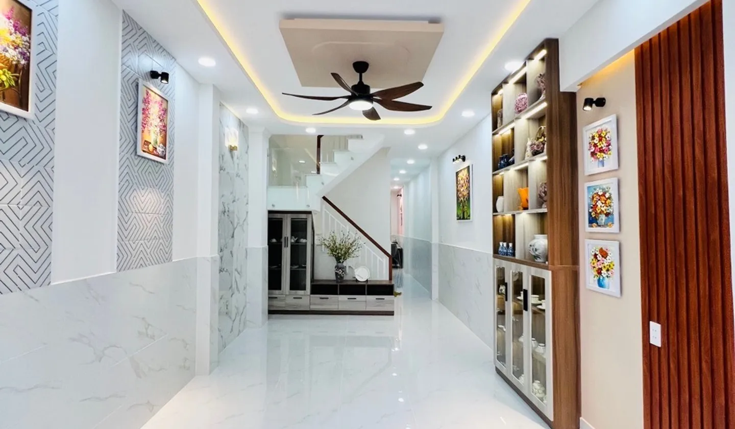 Nhà 4 tầng 7 phòng ngủ diện tích 86m2 tại Bình Đông giá 6.38 tỷ... Bán nhà riêng tại Phú Định, Hồ Chí Minh 01