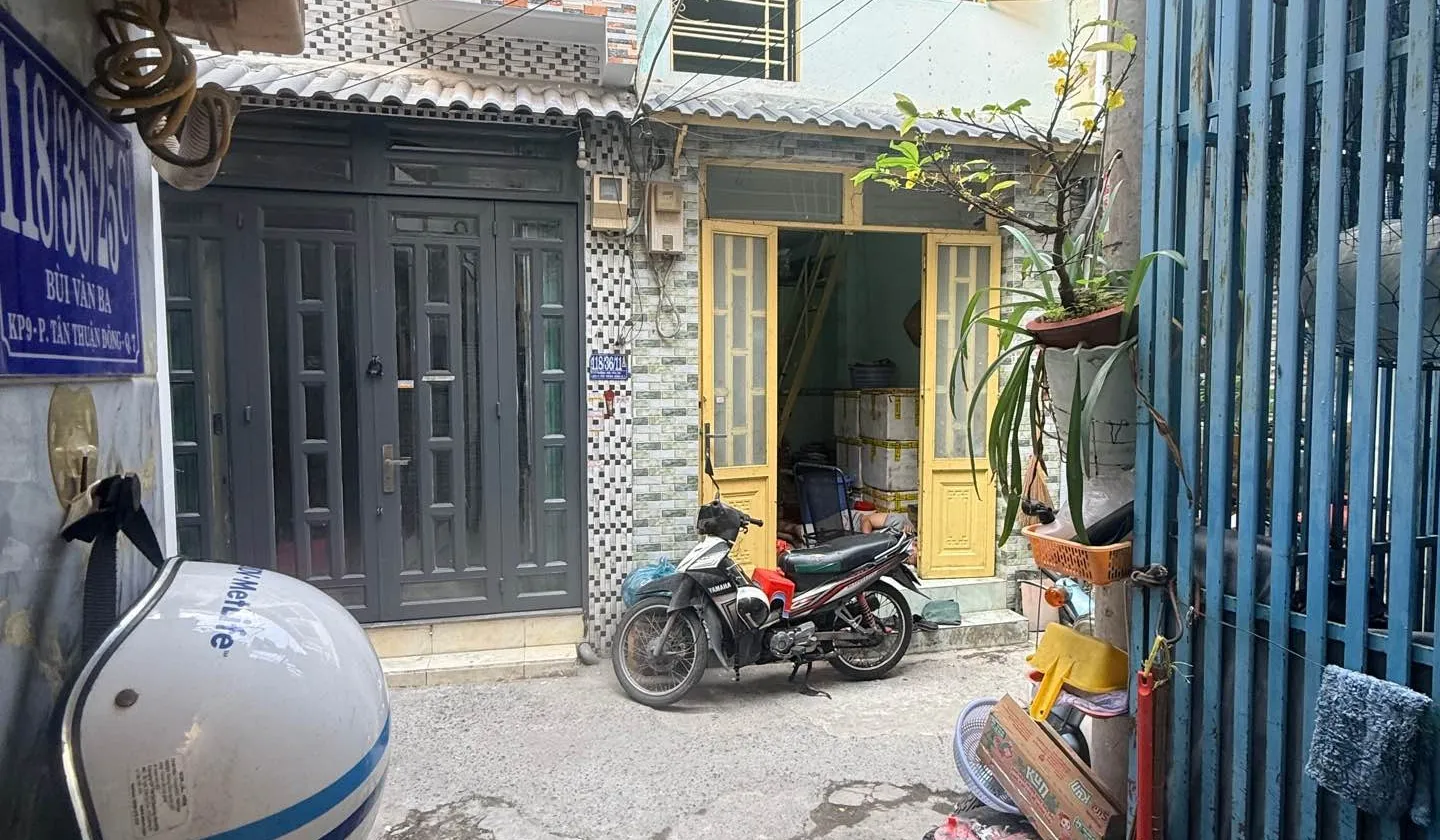 QUẬN7|BÙI VĂN BA|12M²|3 TẦNG| HẺM 2M|SHR|2PN|2WC... Bán nhà riêng tại Tân Thuận, Hồ Chí Minh 01