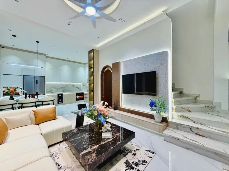 Nhà 4 tầng hẻm xe hơi rộng gần 5m ở Gò Vấp, 47m2 giá 7.39 tỷ... Bán nhà riêng tại An Hội Đông, Hồ Chí Minh 01