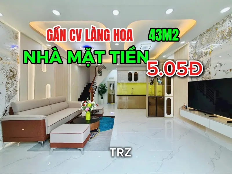 🔥 BÁN NHÀ MẶT TIỀN 43M2 KHU LÊ VĂN THỌ GÒ VẤP, CÓ PN Ở TRỆT, 5.1 TỶ (TL)🔥... Bán nhà mặt phố tại Thông Tây Hội, Hồ Chí Minh 01