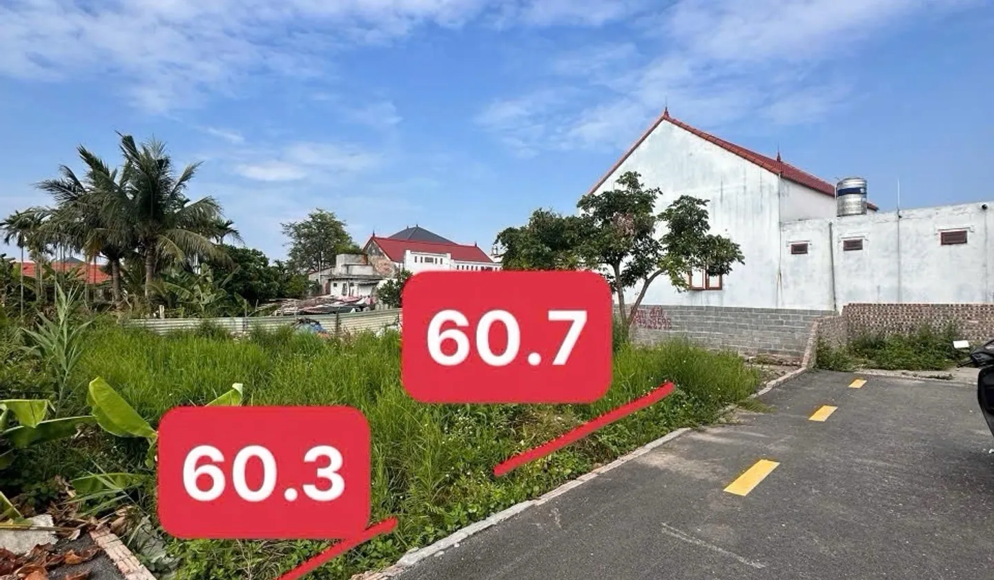 Đất bán tại khu vực Đoàn Xá 3, diện tích 60.7m2, mặt tiền rộng 4.6m... Bán đất tại Kiến Hải, Hải Phòng 01