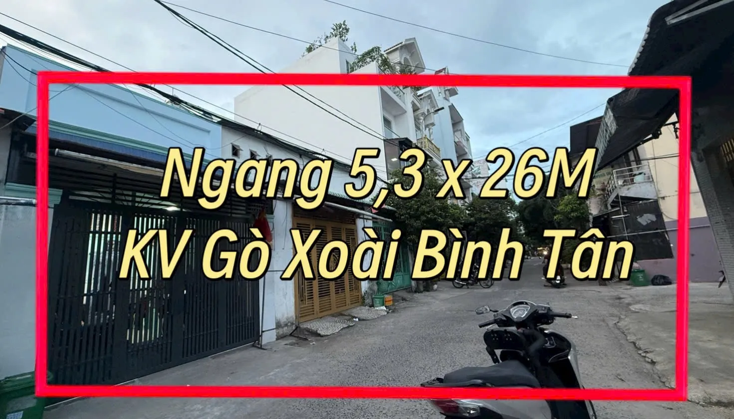 Bán đất mặt tiền tặng nhà ngay khu vực lê văn quới kết nối ra gò xoài 5p chạy ra aeon mall tân phú... Bán nhà riêng tại Bình Hưng Hòa, Hồ Chí Minh 01