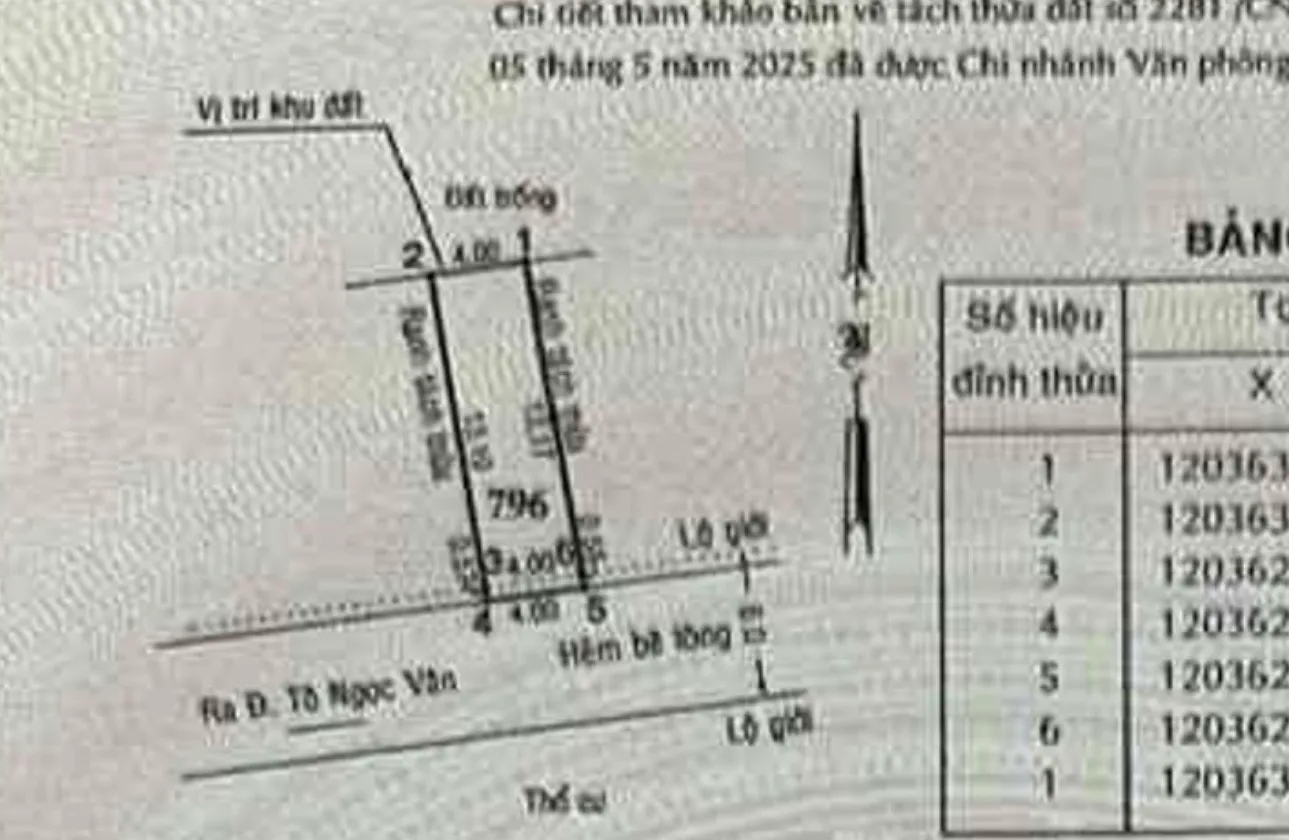 55 m Xây full tự do _ đường Xe hơi quay đầu... Bán đất tại Thới An, Hồ Chí Minh 01