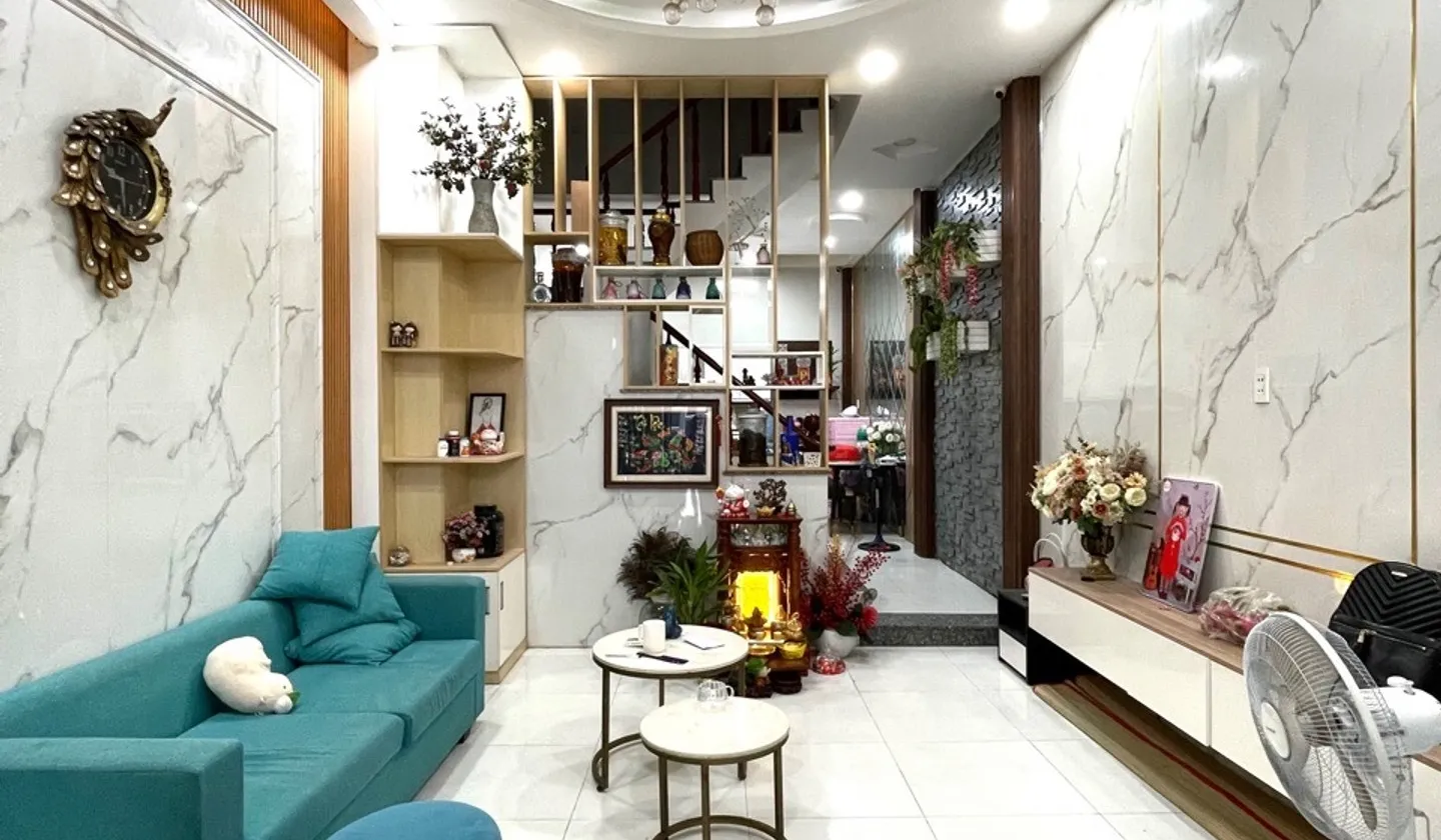 NHÀ ĐẸP 4 TẦNG - ĐƯỜNG Ô TÔ TRÁNH NHAU - THẠNH XUÂN 25 -P. THỚI AN -NHỈNH 5 TỶ... Bán nhà riêng tại Thới An, Hồ Chí Minh 01