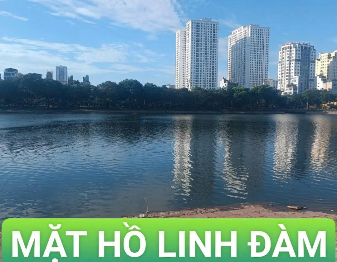 🎯MẶT TIỀN HỒ LINH ĐÀM 🚣🌏 51M2, MT 4 M.GIÁ HƠN 15 TỶ, GẦN VÀNH ĐAI 3.... Bán đất tại Hoàng Liệt, Hà Nội 01