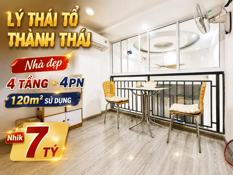 🌲 LÝ THÁI TỔ * THÀNH THÁI 
💯 Nhà đẹp 4 tầng * 4PN * sát mặt tiền 
✋ Giáp 3/2 * CV Giọt Nước * Van... Bán nhà riêng tại Vườn Lài, Hồ Chí Minh 01