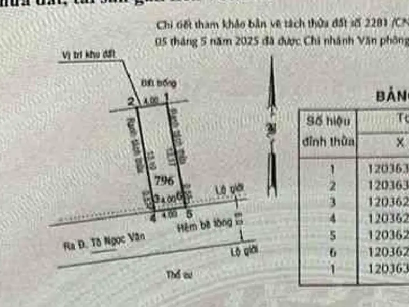 55 m Xây full tự do _ đường Xe hơi quay đầu... Bán đất tại Thới An, Hồ Chí Minh 01