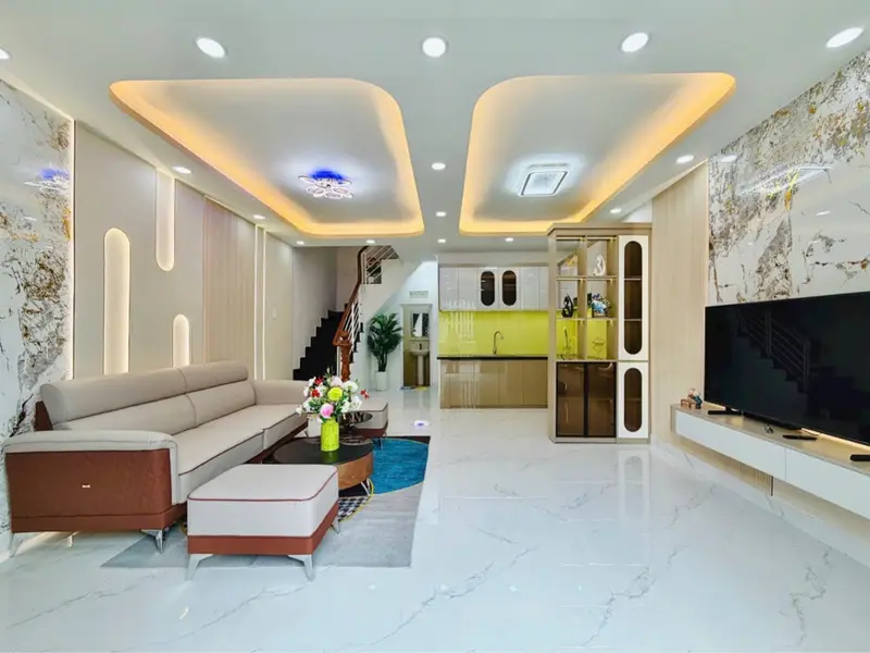 Xe hơi ngủ trong nhà 3 PN _ ngang 5m _ Ngay CV Làng Hoa... Bán nhà mặt phố tại Thông Tây Hội, Hồ Chí Minh 01