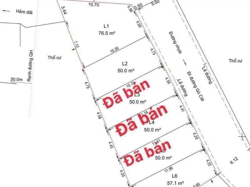 Bán đất hẻm 41 Gò Cát 50m² giá 3,5 tỷ, pháp lý chuẩn... Bán đất tại Long Trường, Hồ Chí Minh 01