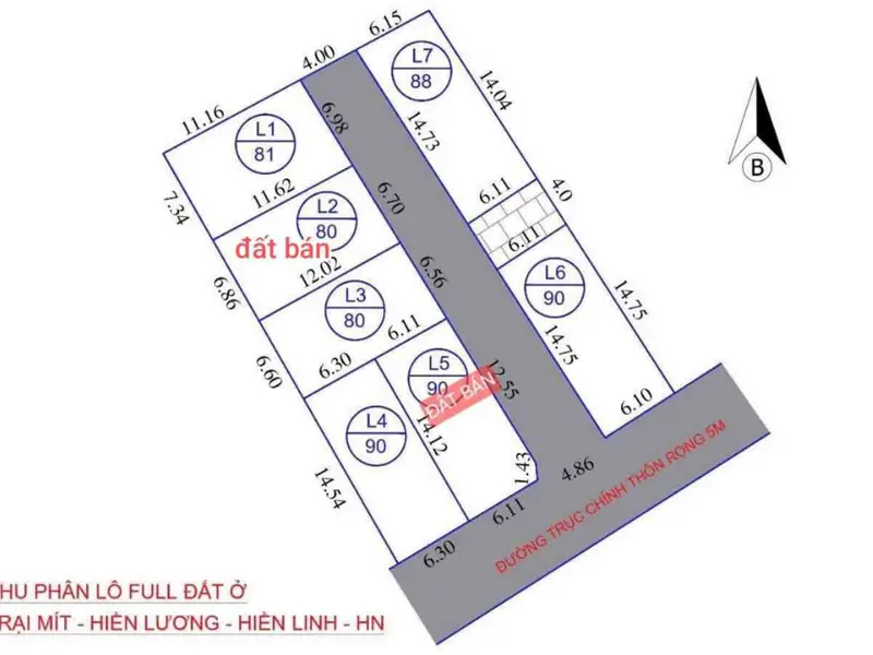 Bán đất 80m2 mặt tiền rộng tại Hiền Lương, Hiền Ninh gần sân bay Nội Bài... Bán đất tại Nội Bài, Hà Nội 01