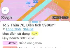 Bán đất nông nghiệp quy hoạch đất ở xã Hiệp Phước, TP.HCM, diện tích lớn, giá ưu đãi... Bán đất tại Hiệp Phước, Hồ Chí Minh 08