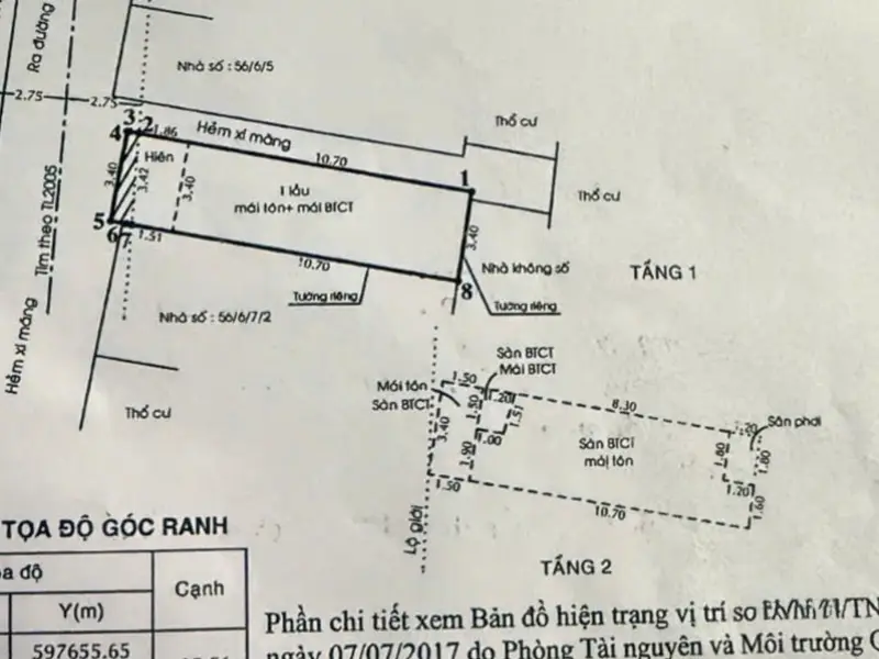 Nhà Hẻm Xe hơi _ 2 tầng _ 2 PN... Bán nhà riêng tại Tân Thới Hiệp, Hồ Chí Minh 01