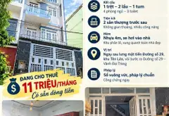 🔥 BÁN NHÀ HẺM XE HƠI KHU TÊN LỬA – 4 TẦNG MỚI ĐẸP – 78M2 – ĐANG CHO THUÊ 11TR/THÁNG – GIÁ CHỈ 7,45... Bán owner_side tại An Lạc, Hồ Chí Minh 01