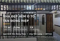 Nhà riêng hẻm ô tô tại Tân Đông Hiệp, phù hợp an cư, giá hợp lý... Bán nhà riêng tại Tân Đông Hiệp, Hồ Chí Minh 01