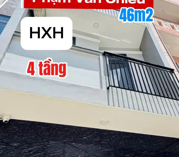 🔥NHÀ HXH 46M2 PHẠM VĂN CHIÊU GÒ VẤP, 4 TẦNG, 4.2 x 12, NHỈNH 8Đ (TL), 0901 770998🔥... Bán nhà riêng tại An Hội Tây, Hồ Chí Minh 01