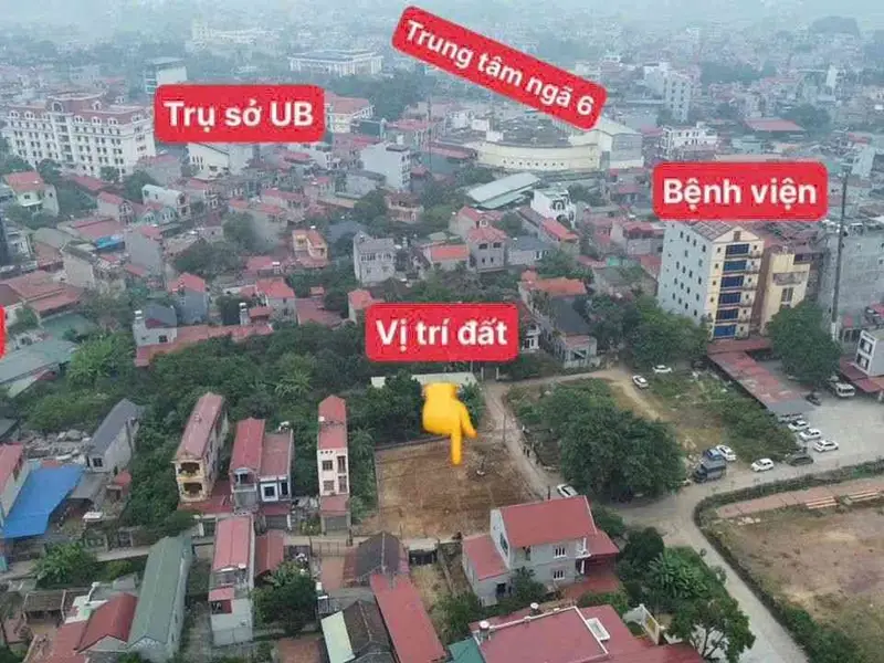 Bán đất 101,5m2 hướng Đông Nam tại trung tâm Hiệp Hòa... Bán đất tại Hiệp Hòa, Bắc Ninh 01
