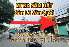 MTKD Sầm Uất, gần Lê Văn Quới Bình Tân - Sổ đẹp, hoàn công đủ
 6x26M, 4tầng
💰💰 15TY nhỉnh ch... Bán nhà mặt phố tại Bình Trị Đông, Hồ Chí Minh 02