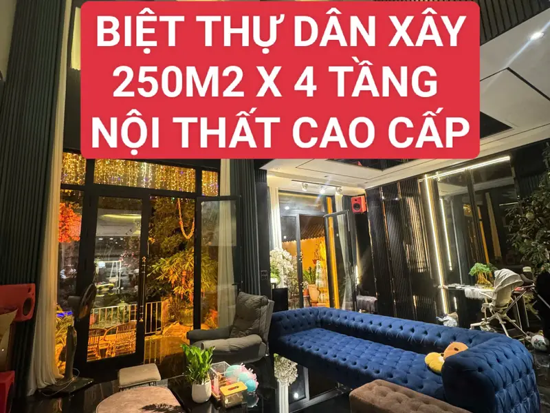 🎯🌏 BIỆT THỰ VƯỜN 💯% DÂN XÂY, 240M2 X 4 TẦNG,THANG MÁY.GIÁ 48 TỶ.NỘI THẤT CAO CẤP, CÓ HỒ BƠI... Bán biệt thự, liền kề tại Dương Nội, Hà Nội 01