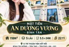 🏡 MẶT TIỀN BÌNH TÂN – AN DƯƠNG VƯƠNG | 118M² – 5 LẦU – 22 TỶ
📍 Vị trí mặt tiền An Dương Vương,... Bán nhà mặt phố tại An Lạc, Hồ Chí Minh 01