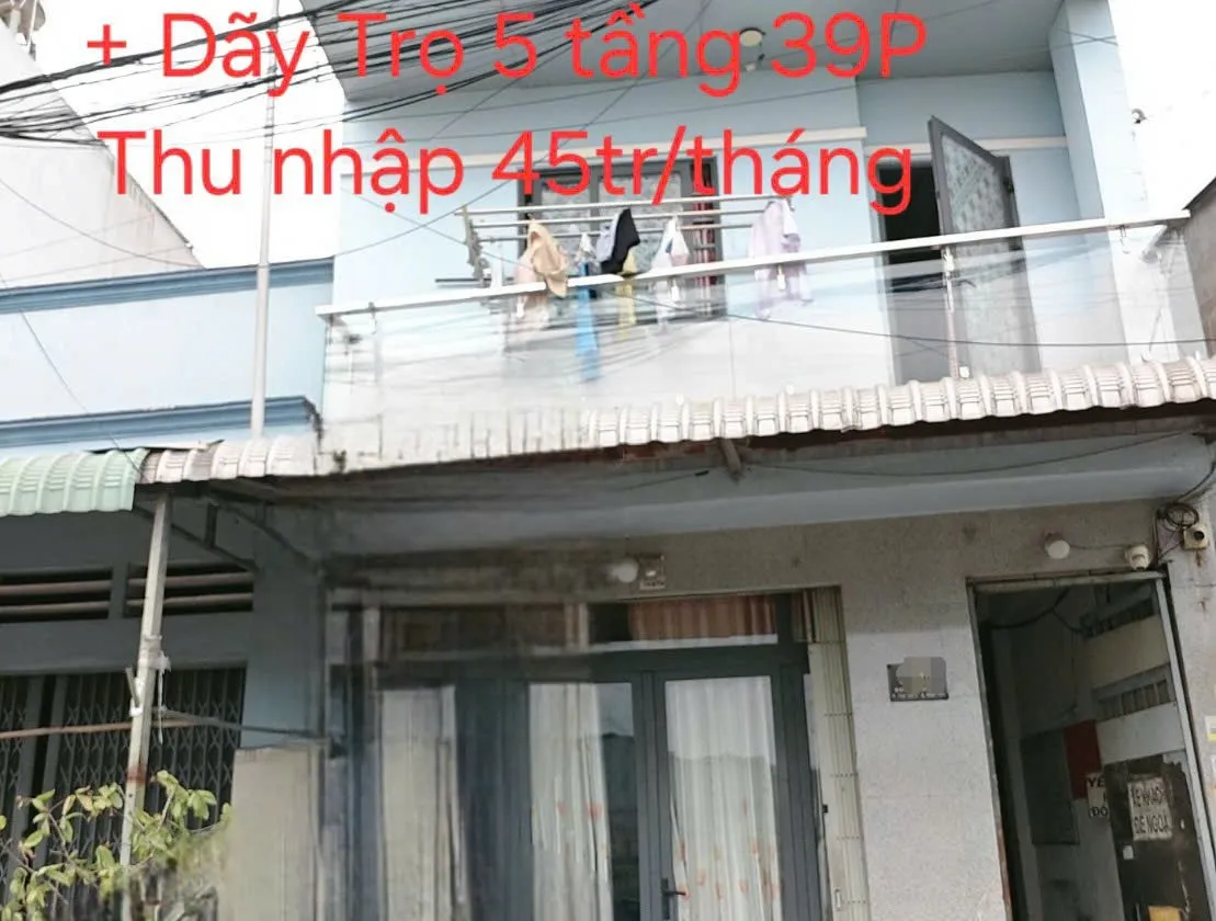 BÁN NHÀ ĐS10 KHU TÁI ĐỊNH CƯ TÂN TẠO + DÃY TRỌ 5 TẦNG 39 PHÒNG/THU NHẬP GẦN 50TR/THÁNG... Bán nhà mặt phố tại Tân Tạo, Hồ Chí Minh 01