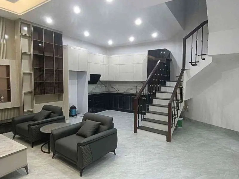 TỦ BẾP LÀM BẰNG GỖ AN CƯỜNG PHỦ ACRYLIC-4 TẦNG-4 NGỦ ĐẸP... Bán nhà riêng tại Văn Miếu - Quốc Tử Giám, Hà Nội 01
