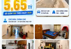 Bán nhà riêng 2 tầng 54,6 m2 hướng Tây tại Bình Trị Đông, Bình Tân, giá 5,65 tỷ VNĐ... Bán nhà riêng tại Bình Trị Đông, Hồ Chí Minh 01