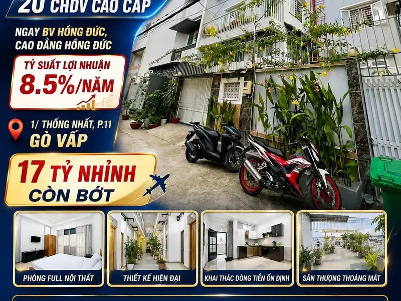 10x16m, Bán nhà 6 Tầng, 8.5%/năm, 1/ Thống Nhất, P11 Gò Vấp, 17 Tỷ... Bán nhà riêng tại Thông Tây Hội, Hồ Chí Minh 01