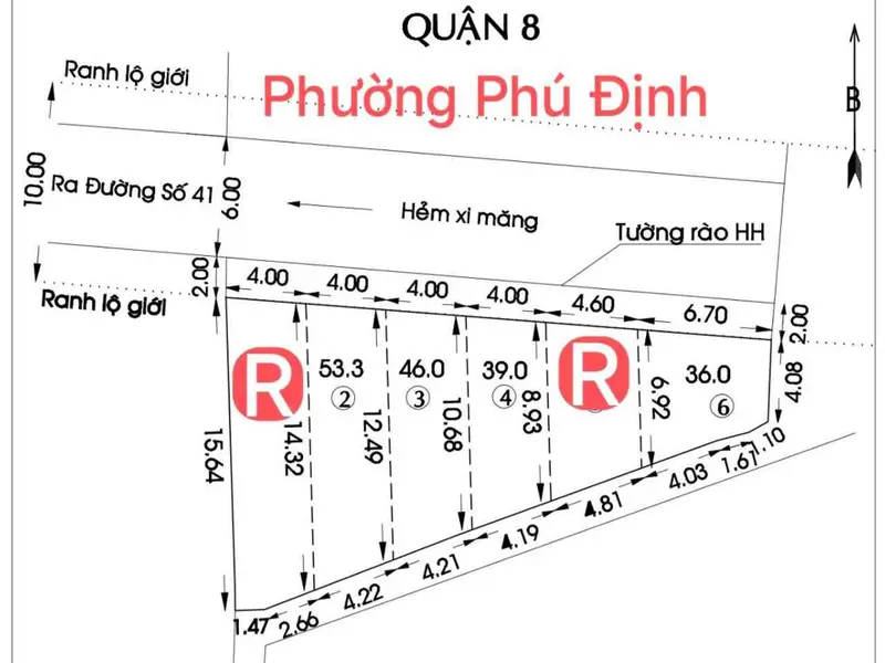 Bán đất Phường phú định Hoàng Ngân, Quận 8, diện tích 4x14m2, pháp lý đầy đủ chỉ 4 tỷ 7... Bán đất tại Phú Định, Hồ Chí Minh 01