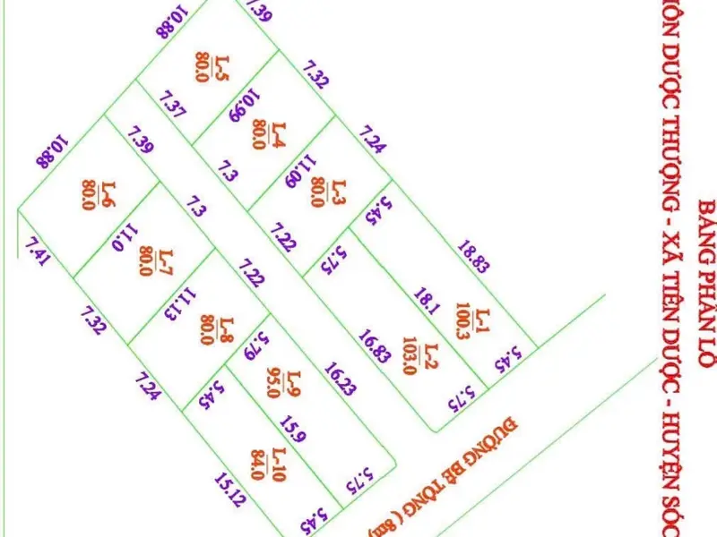 Bán đất thôn Tiên Dược, Sóc Sơn, Hà Nội, mặt tiền rộng, đường ô tô tải... Bán đất tại Sóc Sơn, Hà Nội 01