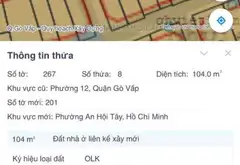 Bán nhà 2 tầng 93m2 tại phường An Hội Tây, giá 9,4 tỷ đồng... Bán nhà riêng tại An Hội Tây, Hồ Chí Minh 02