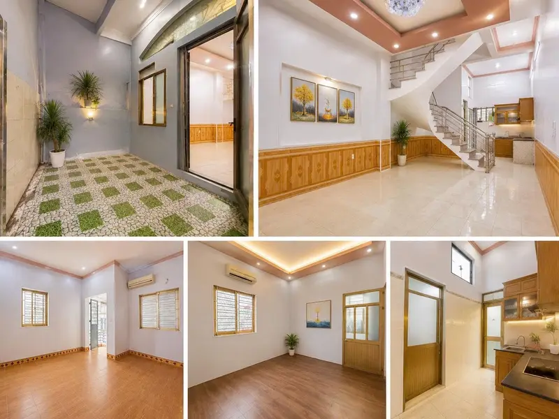 Bạn bè, người thân đến chơi khỏi lo về chỗ để xe. Nhà nhỉnh 2 tỷ sân cổng riêng để 5 6 xe máy,... Bán nhà riêng tại Ngô Quyền, Hải Phòng 01