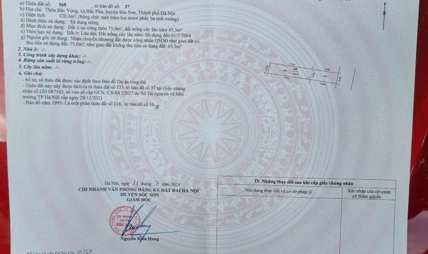 Bán đất kinh doanh mặt tiền rộng tại Bắc Vọng - Bắc Phú, pháp lý cơ sở... Bán đất tại Đa Phúc, Hà Nội 01