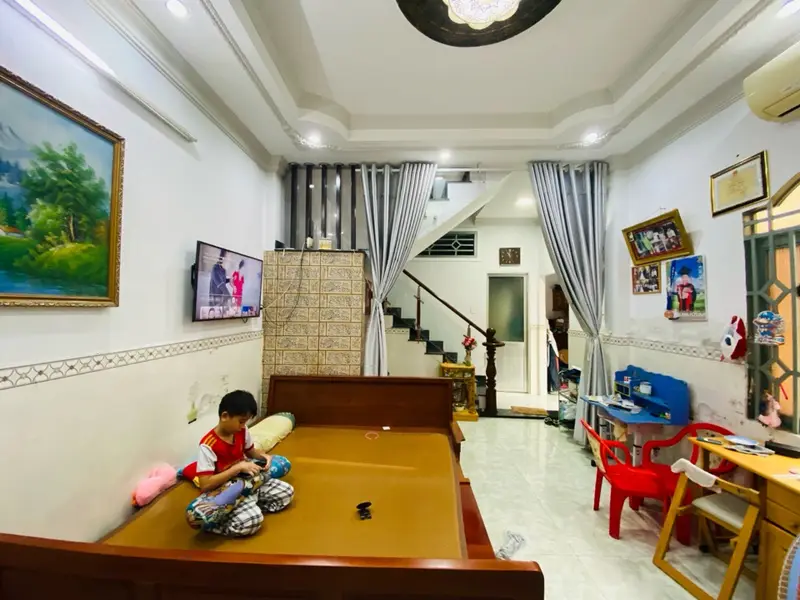 Nhà sân vườn xinh, ô tô ngủ trong nhà, giá siêu tốt... Bán nhà riêng tại An Hội Tây, Hồ Chí Minh 01