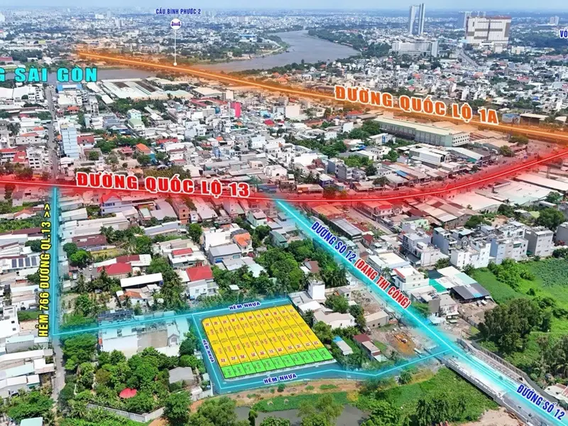 Bán đất mặt tiền rộng 4m khu vực Quốc Lộ 13, diện tích 108.6m2... Bán đất tại Hiệp Bình, Hồ Chí Minh 01