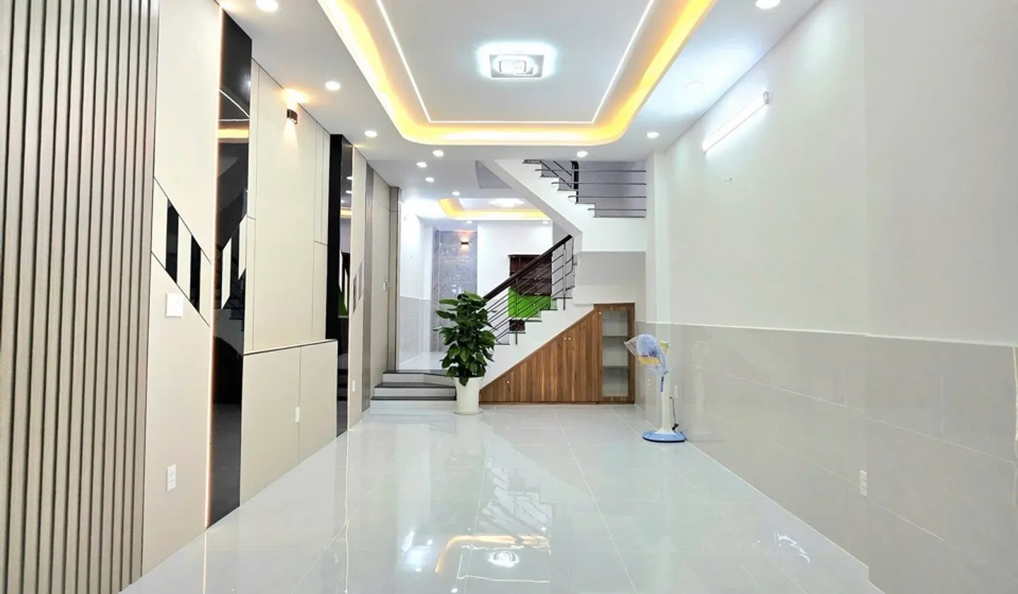Nhà mới 3 tầng, hẻm xe hơi thông ngay công viên Lê Thúc Hoạch, 56m2 chỉ hơn 6 tỷ chút , 4x14 .... Bán nhà riêng tại Bình Hưng Hòa, Hồ Chí Minh 01